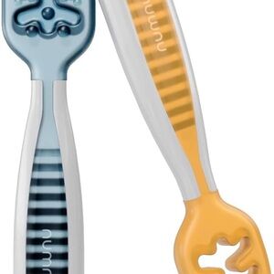 NumNum Pre-Spoon GOOtensils | Baby Spoon Set (First Stage + Second Stage) | BPA